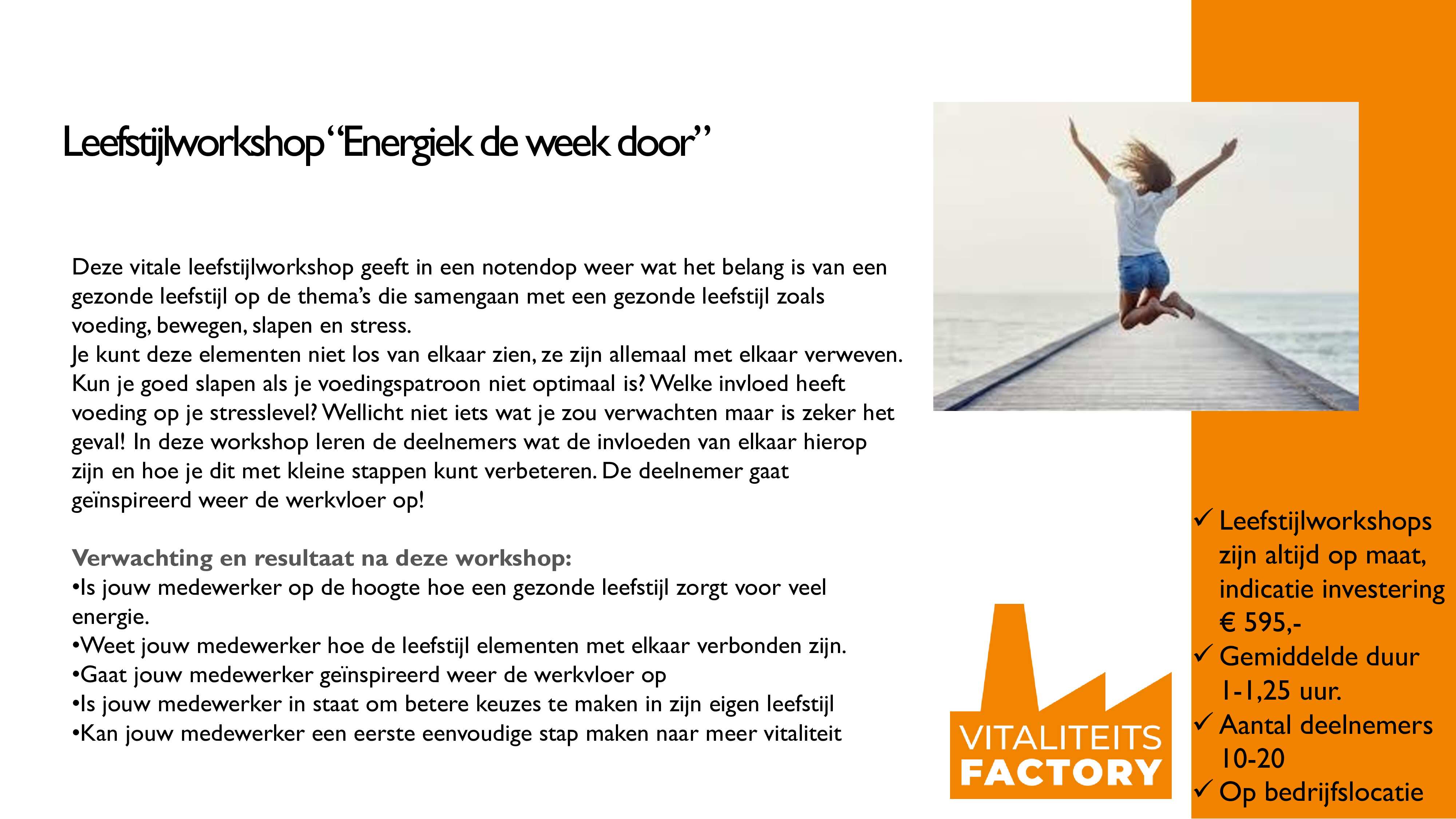 VF Leefstijlworkshop Energiek de week door